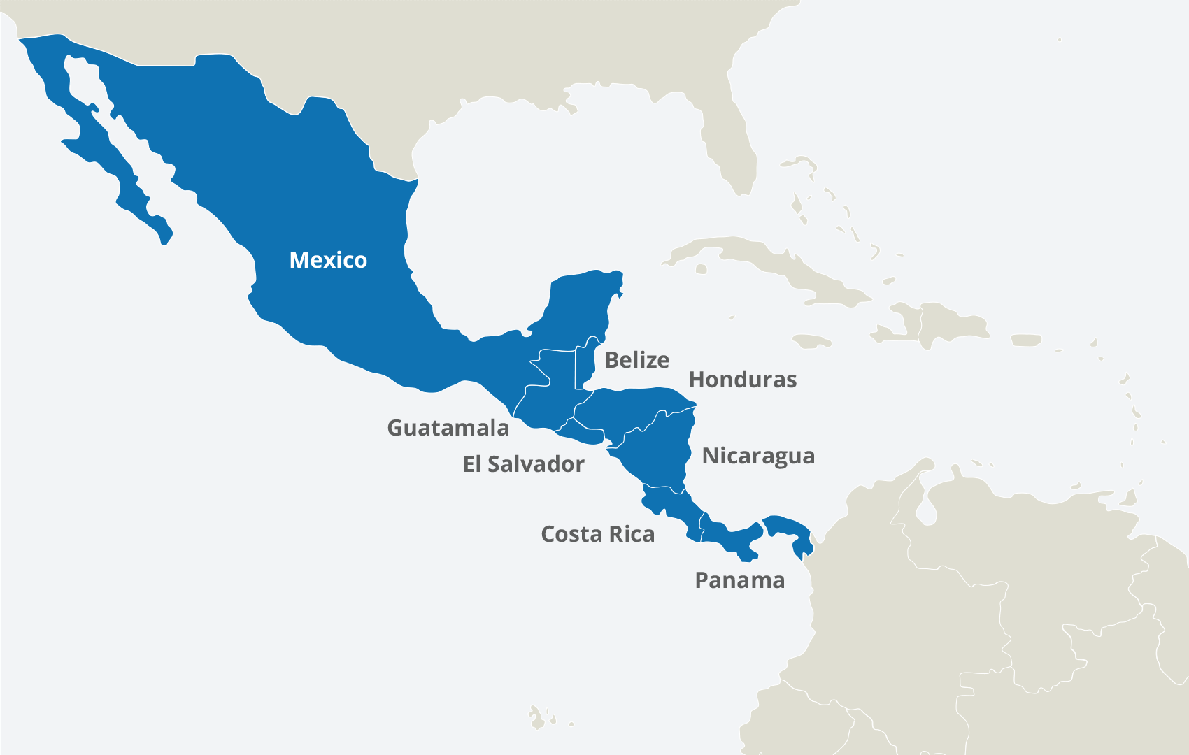 Costa Rica Map Central America Central America | Peak DMC